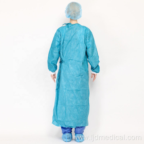 Nonwoven Waterproof Long Sleeve Isolation Surgical Gown